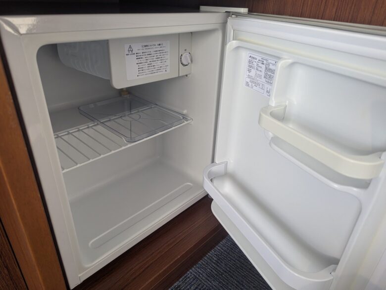 奄美山羊島ホテルの客室 冷蔵庫