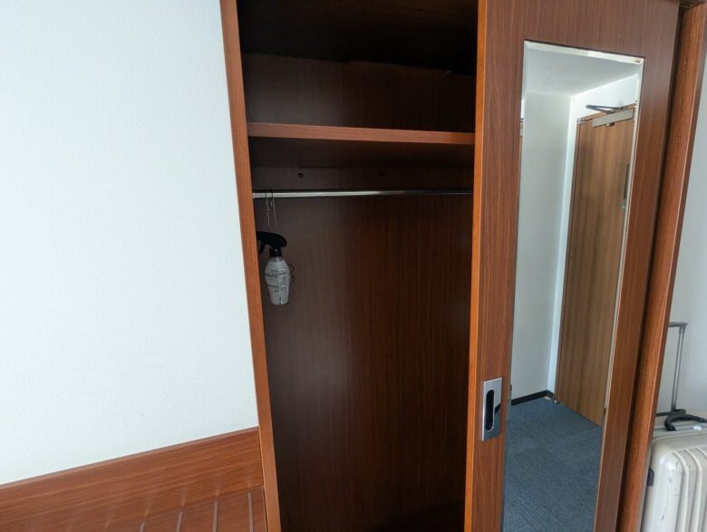 奄美山羊島ホテルの客室 クローゼット