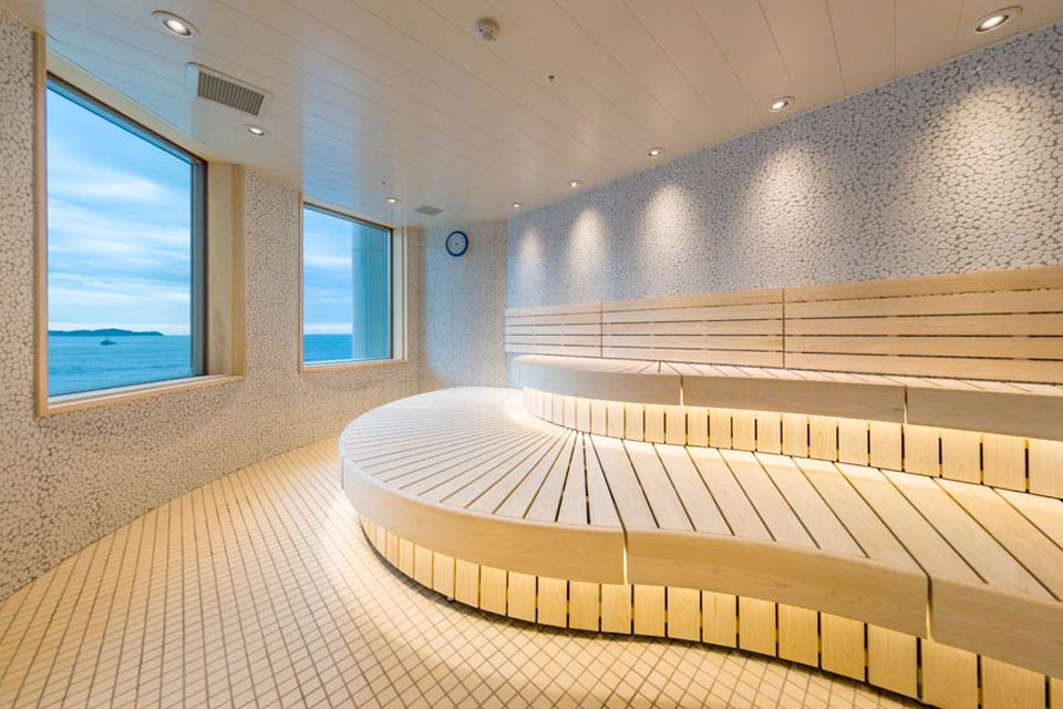 オーシャンスパFuua 女湯のサウナ