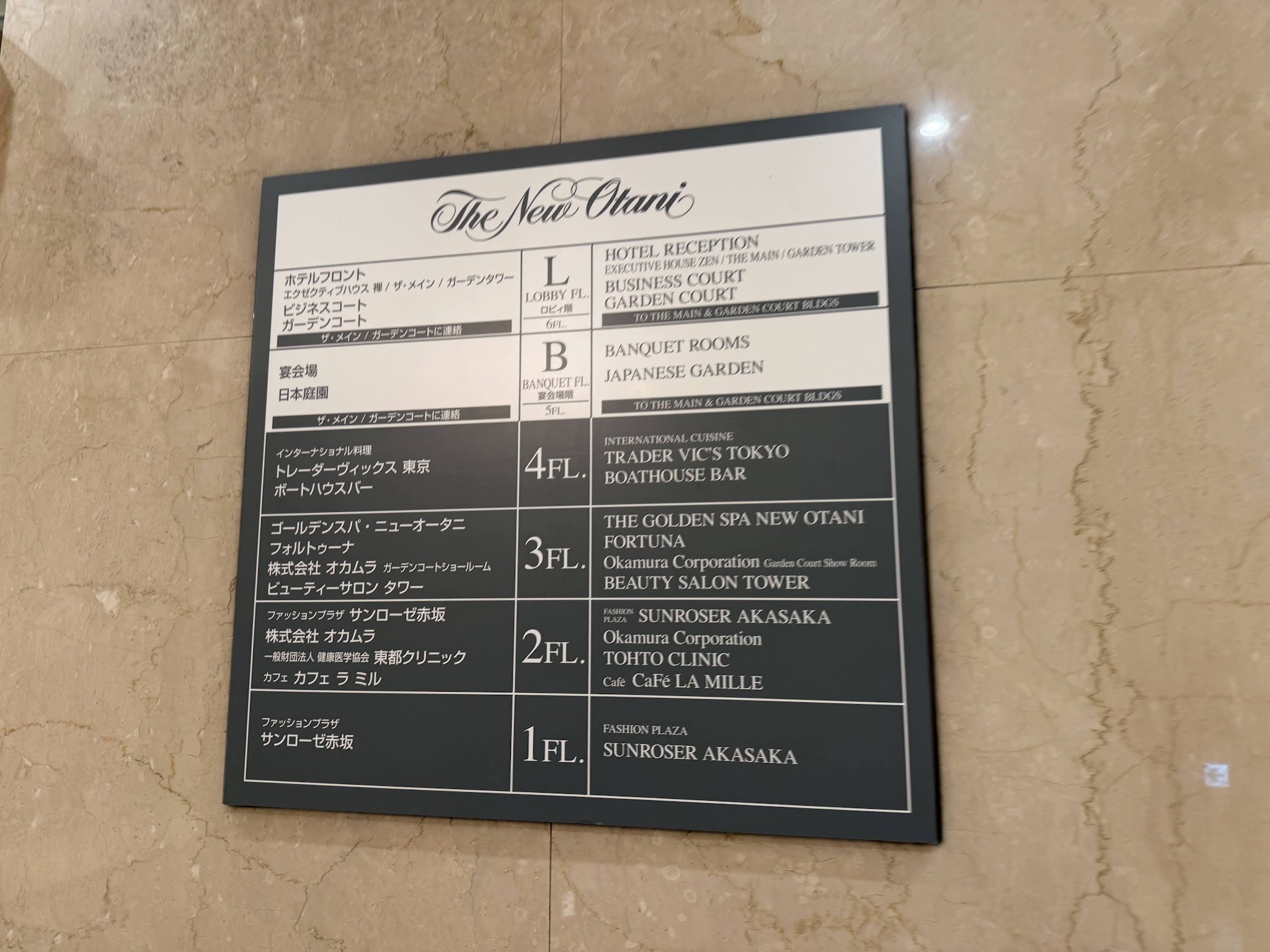 ロビー階を示すLの表示