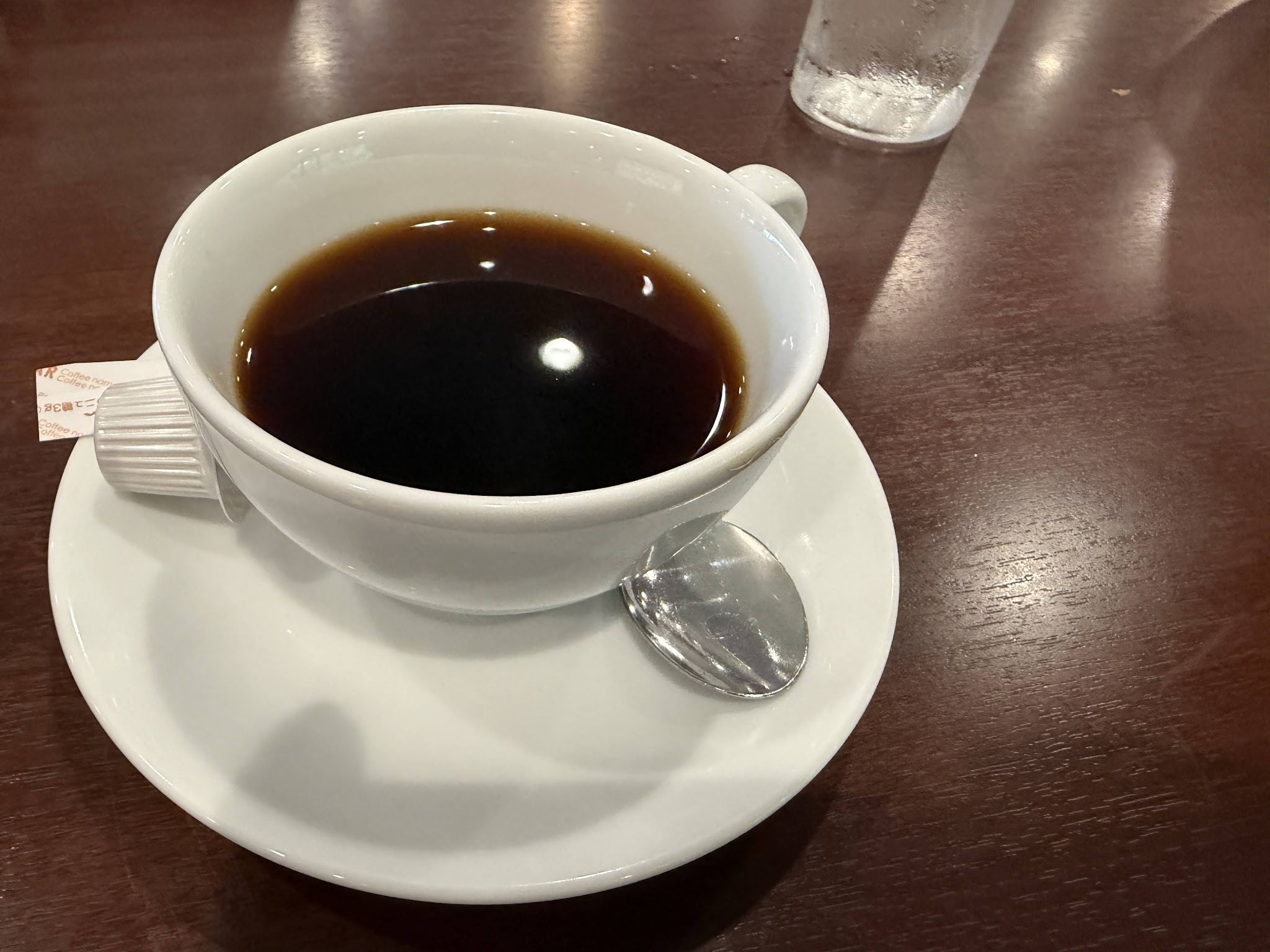 ミューズプレートに付いてきたホットコーヒー